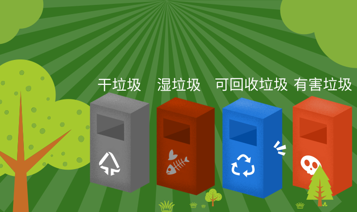 垃圾不分類，城市兩行淚！四色分類垃圾桶碼起來